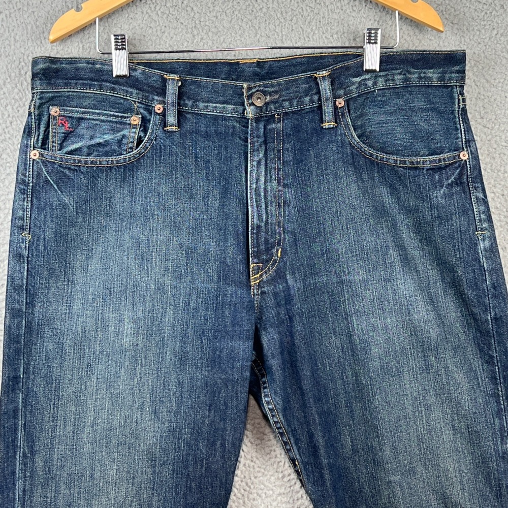 Polo Ralph Lauren 867 Classic Fit Dark Wash Denim Jeans Mens 36x30 (meas. 38x31) - Picture 2 of 15